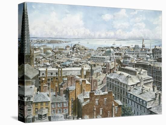 Boston: East From St. House 1876-Stanton Manolakas-Stretched Canvas