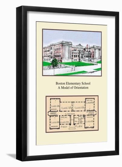 Boston Elementary School-Geo E. Miller-Framed Art Print