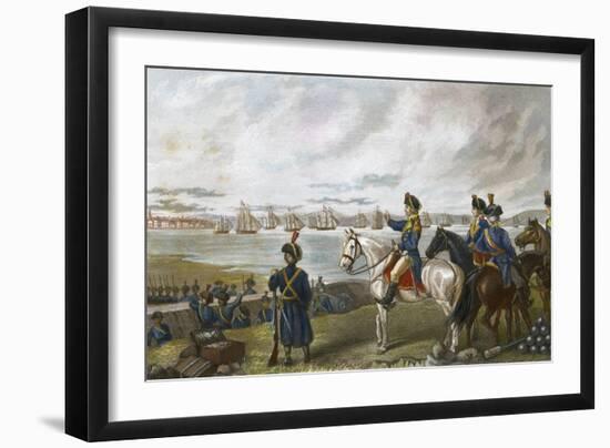 Boston: Evacuation, 1776-Frederick T. Stuart-Framed Giclee Print