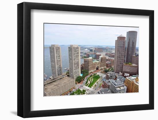 Boston Financial District Skyline, USA-jiawangkun-Framed Photographic Print