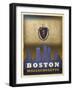 Boston Flag-Red Atlas Designs-Framed Giclee Print