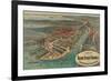 Boston Freight Terminals-George Walker & Co.-Framed Art Print