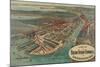 Boston Freight Terminals-George Walker & Co.-Mounted Art Print