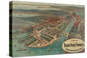 Boston Freight Terminals-George Walker & Co.-Stretched Canvas