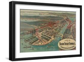 Boston Freight Terminals-George Walker & Co.-Framed Art Print