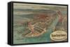 Boston Freight Terminals-George Walker & Co.-Framed Stretched Canvas