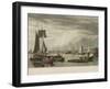 Boston from City Point Near Sea Street-W.J. Bennett-Framed Art Print