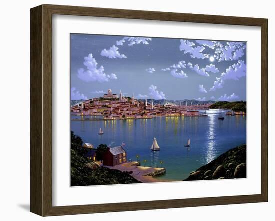 Boston From Dorchester Heights In 1848-Eduardo Camoes-Framed Giclee Print