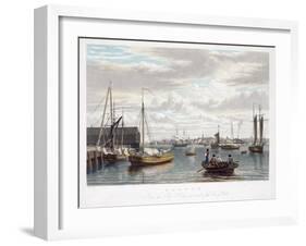 Boston, from the Ship House, West End of the Navy Yard, C.1833-William James Bennett-Framed Giclee Print