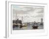 Boston, from the Ship House, West End of the Navy Yard, C.1833-William James Bennett-Framed Premium Giclee Print