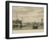 Boston, from the Ship House-W.J. Bennett-Framed Art Print