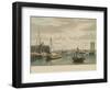 Boston, from the Ship House-W.J. Bennett-Framed Art Print