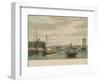 Boston, from the Ship House-W.J. Bennett-Framed Art Print