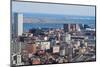 Boston Harbor and Logan Airport Aerial View-Greg Kushmerek-Mounted Photographic Print