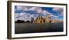 Boston Harbor skyline at waterfront, Boston, Suffolk County, Massachusetts, USA-null-Framed Photographic Print