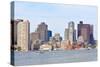 Boston Harbor Skyline, USA-jiawangkun-Stretched Canvas