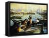 Boston Harbor-Arthur Clifton Goodwin-Framed Stretched Canvas