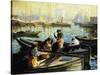 Boston Harbor-Arthur Clifton Goodwin-Stretched Canvas