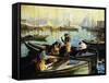 Boston Harbor-Arthur Clifton Goodwin-Framed Stretched Canvas