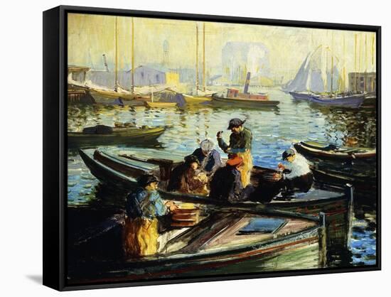 Boston Harbor-Arthur Clifton Goodwin-Framed Stretched Canvas