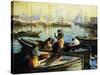 Boston Harbor-Arthur Clifton Goodwin-Stretched Canvas