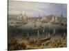 Boston Harbour, 1843-Robert Salmon-Stretched Canvas