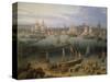 Boston Harbour, 1843-Robert Salmon-Stretched Canvas