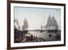 Boston Harbour from Constitution Wharf-Robert Salmon-Framed Premium Giclee Print