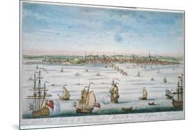 Boston in 1750-John J. Carwitham-Mounted Premium Giclee Print