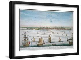 Boston in 1750-John J. Carwitham-Framed Art Print