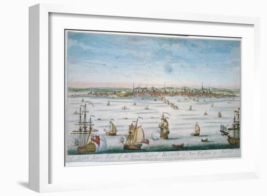 Boston in 1750-John J. Carwitham-Framed Art Print