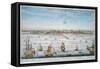 Boston in 1750-John J. Carwitham-Framed Stretched Canvas