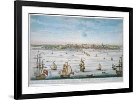 Boston in 1750-John J. Carwitham-Framed Art Print