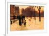 Boston in Everyday Twilight-Childe Hassam-Framed Art Print