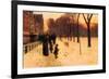 Boston in Everyday Twilight-Childe Hassam-Framed Art Print