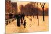 Boston in Everyday Twilight-Childe Hassam-Mounted Art Print