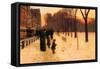 Boston in Everyday Twilight-Childe Hassam-Framed Stretched Canvas