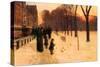 Boston in Everyday Twilight-Childe Hassam-Stretched Canvas