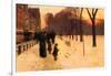 Boston in Everyday Twilight-Childe Hassam-Framed Art Print