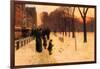 Boston in Everyday Twilight-Childe Hassam-Framed Art Print