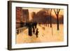 Boston in Everyday Twilight-Childe Hassam-Framed Art Print