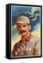 Boston, MA, Boston Beaneaters, Honest John Morrell, Baseball Card, no.1-Lantern Press-Framed Stretched Canvas