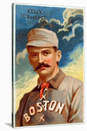 Boston, MA, Boston Beaneaters, Honest John Morrell, Baseball Card, no.1-Lantern Press-Stretched Canvas