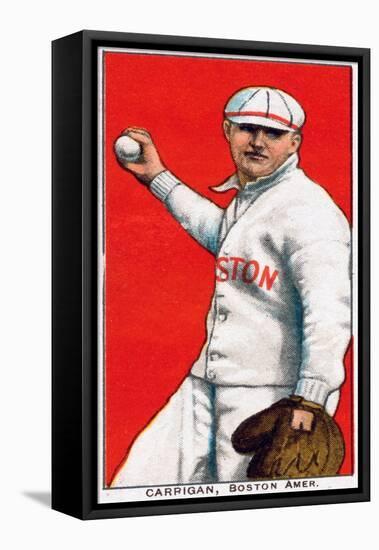 Boston, MA, Boston Red Sox, Bill Carrigan, Baseball Card-Lantern Press-Framed Stretched Canvas