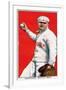 Boston, MA, Boston Red Sox, Bill Carrigan, Baseball Card-Lantern Press-Framed Art Print