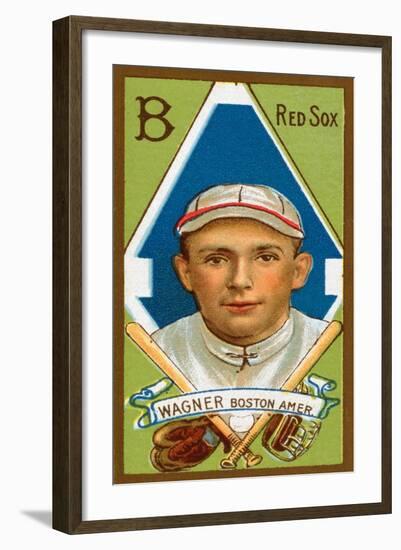 Boston, MA, Boston Red Sox, Clyde Engle, Baseball Card, no.1-Lantern Press-Framed Art Print