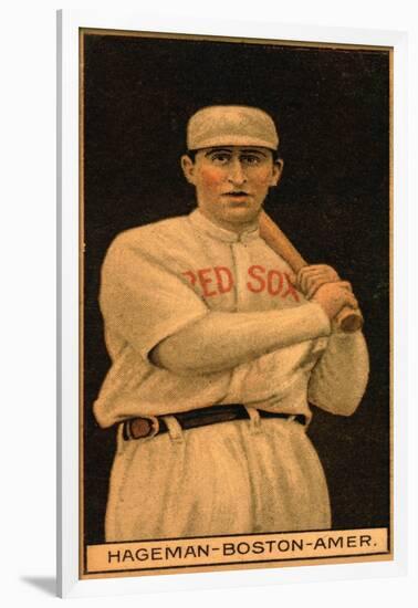 Boston, MA, Boston Red Sox, Edward Cicotte, Baseball Card, no.2-Lantern Press-Framed Art Print