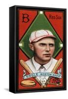 Boston, MA, Boston Red Sox, Edward V. Cicotte, Baseball Card, no.1-Lantern Press-Framed Stretched Canvas