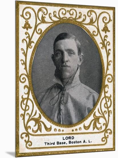 Boston, MA, Boston Red Sox, Harry Lord, Baseball Card, no.2-Lantern Press-Mounted Art Print
