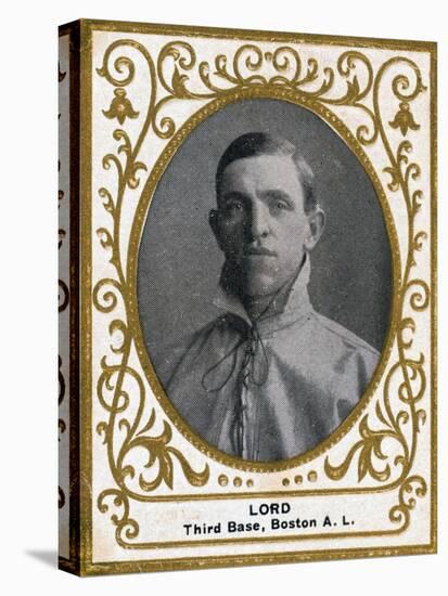 Boston, MA, Boston Red Sox, Harry Lord, Baseball Card, no.2-Lantern Press-Stretched Canvas